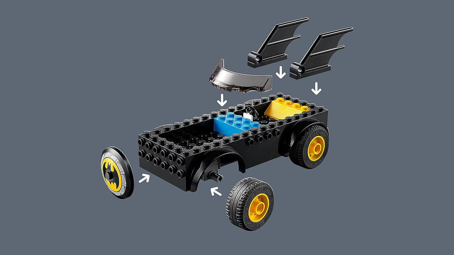 LEGO 76180 Super Heroes Batman vs The Joker: Batmobile Race & Hot Rod, Car Toy, Superhero, for Kids 4+