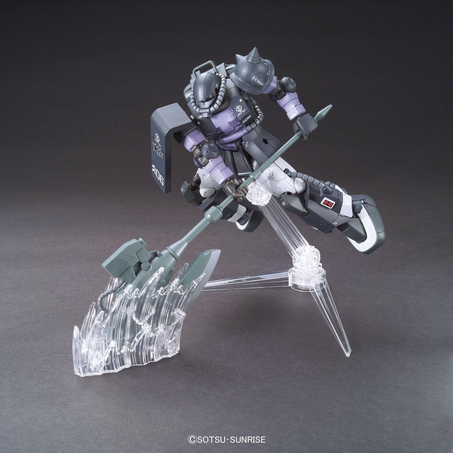 Bandai Hobby HG The Origin #05 Zaku II Ortega Custom "Gundam the Origin", Multi-colored, 8", Model: 196697