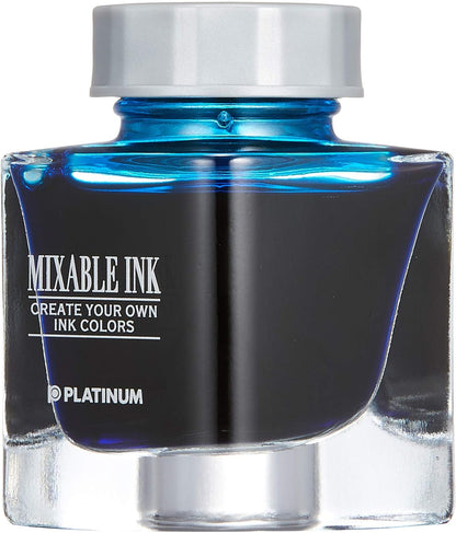 PLATINUM INKM-1000 Mixed Ink Mini Fountain Pen #57 Aqua Blue
