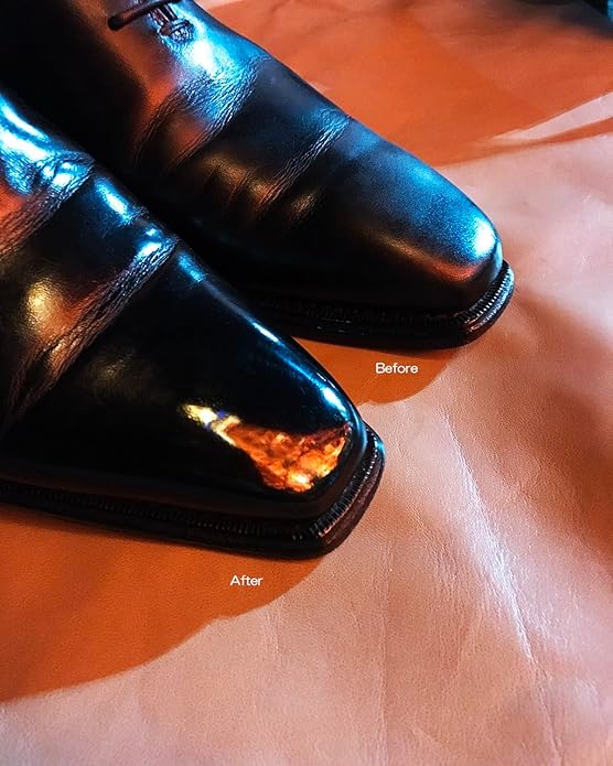 Shoe Polish for Leather Mirror Shine – Saphir Pâte de Luxe Beeswax Shoe Polish 50ml (High Gloss Finish, Nourishes & Protects Leather, Made in France Original)