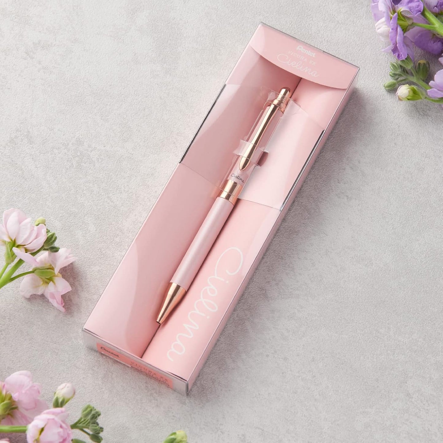 Pentel Vicuna EX Sieriina BX3005CP Oil-Based Ballpoint Pen, 0.02 inches (0.5 mm), Pink Shaft, Product Size: 0.5 x 0.4 x 5.4 inches (13 x 11 x 137 mm), 0.02 oz (0.5 mm), 1.0 oz (28