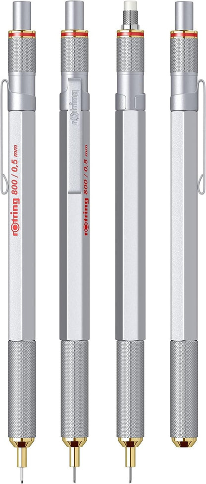 Rotring 800 Series Silver .5mm Pencil - 1854233