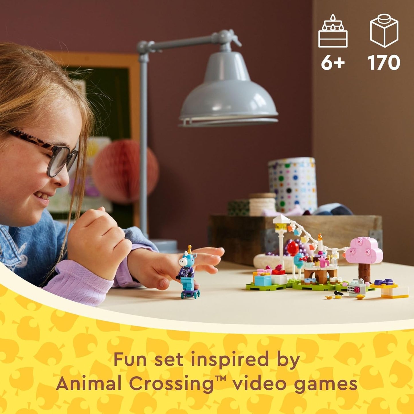 LEGO Animal Crossing Julian???s Birthday Party Video Game Toy for Kids, Animal Crossing Toy from The Video Game Series with Horse Toy Minifigure, Birthday Gift for Girls and Boys Ages 6 and Up, 77046