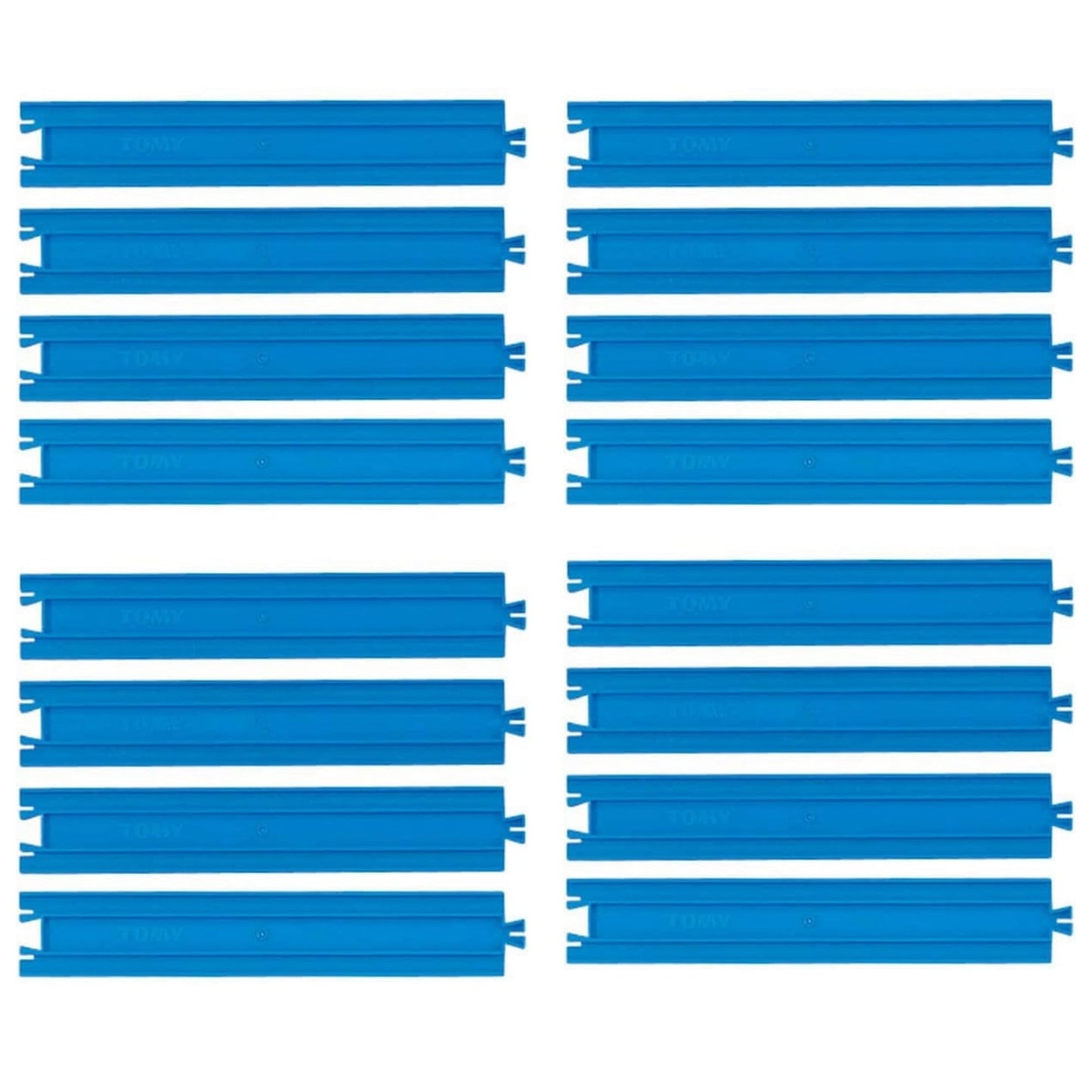 Plarail Straight Track Rails (1 pack of 4 rails, R-01) - 4 packs set (total 16 rails)