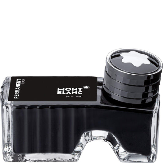 Montblanc Ink Bottle Permanent Black 107755 ‰ÛÒ Document-Proof Refill Ink in Black for Fountain Pens, Quills, and Calligraphy Pens ‰ÛÒ 60ml Inkwell