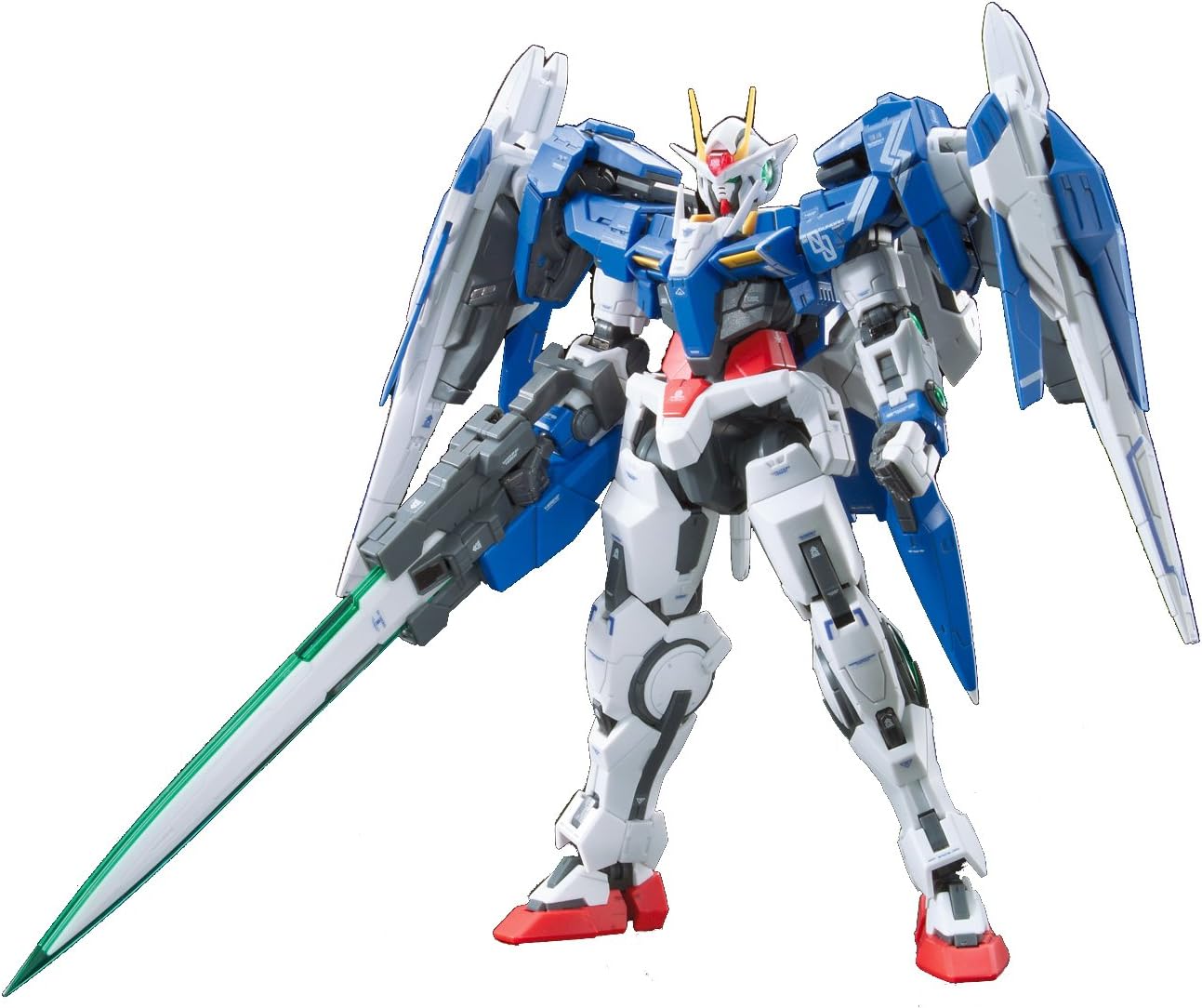 Bandai Hobby Real Grade 1/144-Scale 00 Raiser Gundam 00" Action Figure