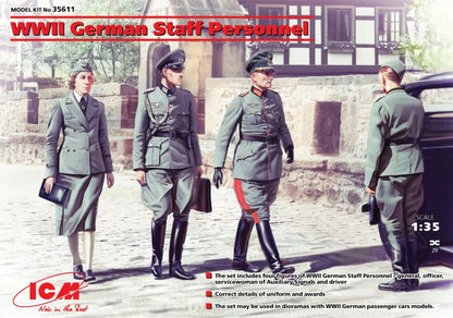 ICM Models WWII German Staff Personnel Building Kit