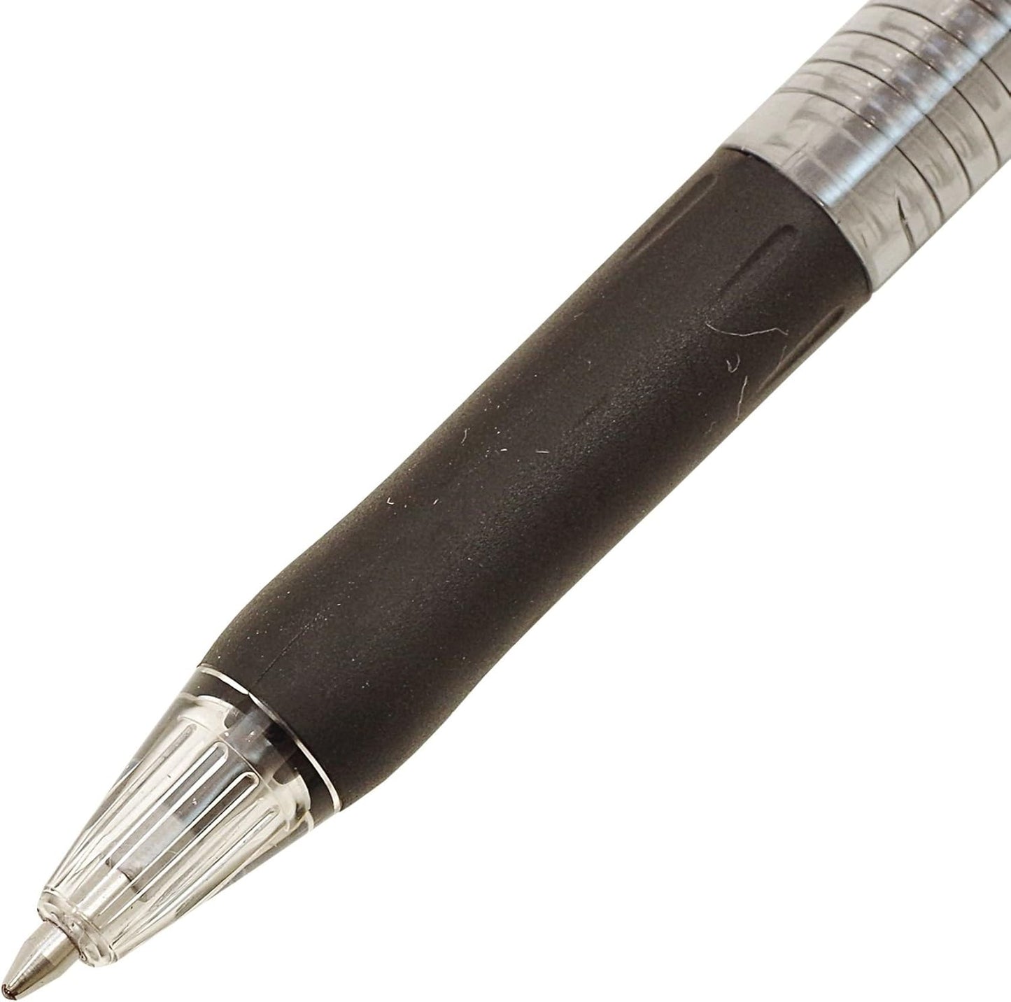 ZEBRA Knock Oil-Based Ink Ballpoint Pen, TapliClip, 1.0, Red Ink