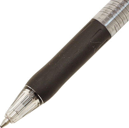 ZEBRA Knock Oil-Based Ink Ballpoint Pen, TapliClip, 1.0, Red Ink