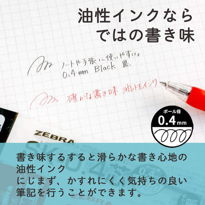 ZEBRA B-RSK04-R Tapri Clip SK-0.4 Core, Red, 10 Pieces