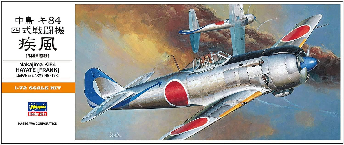 Hasegawa Nakajima Ki84 Hayate (Frank) (Plastic Model) 1/72 Air Plane A4