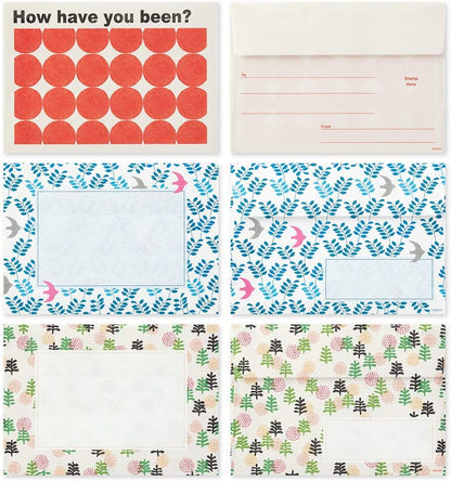 Midori 86763006 Letter Set, 763, Baffling, 10 Patterns, Red