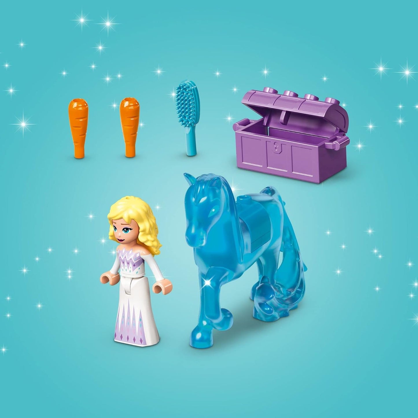LEGO 43209 Disney Elsa and The Ice Stable Nokia Frozen Buildable Toy with Mini Dolls and Horse Figure