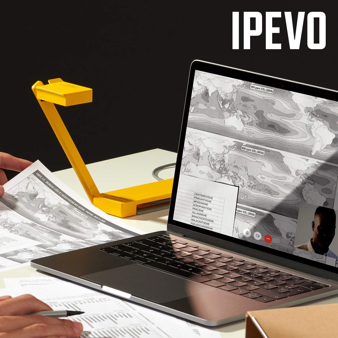 IPEVO DO-CAM Creator's Edition Portable & Compact Ultra HD 8MP USB Camera for Professional Visual Presentations and Communication ??? Webcam for Conference Calls, Distance Learning, Remote Work.