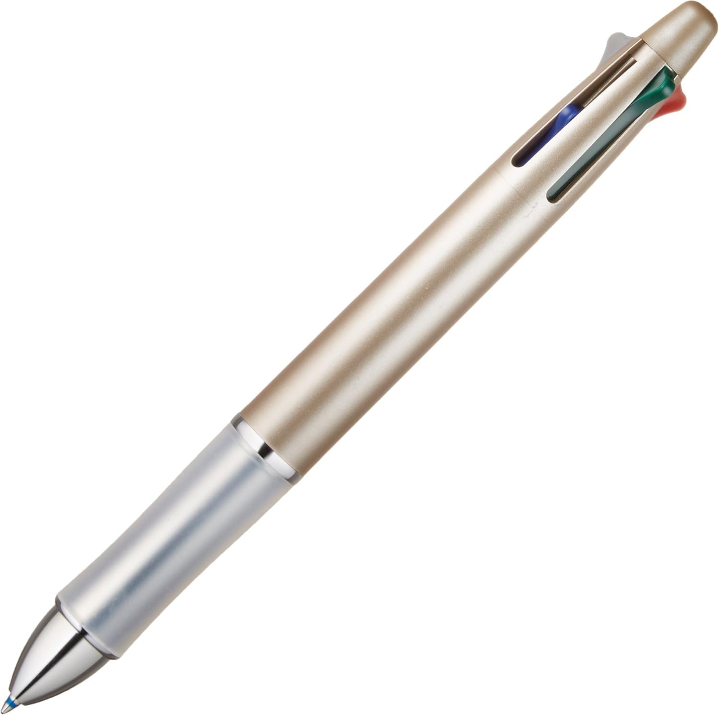 PILOT Dr. Grip 4+1, 4 Color 0.7 mm Ballpoint Multi Pen and 0.5 mm Pencil - Champagne Gold Body
