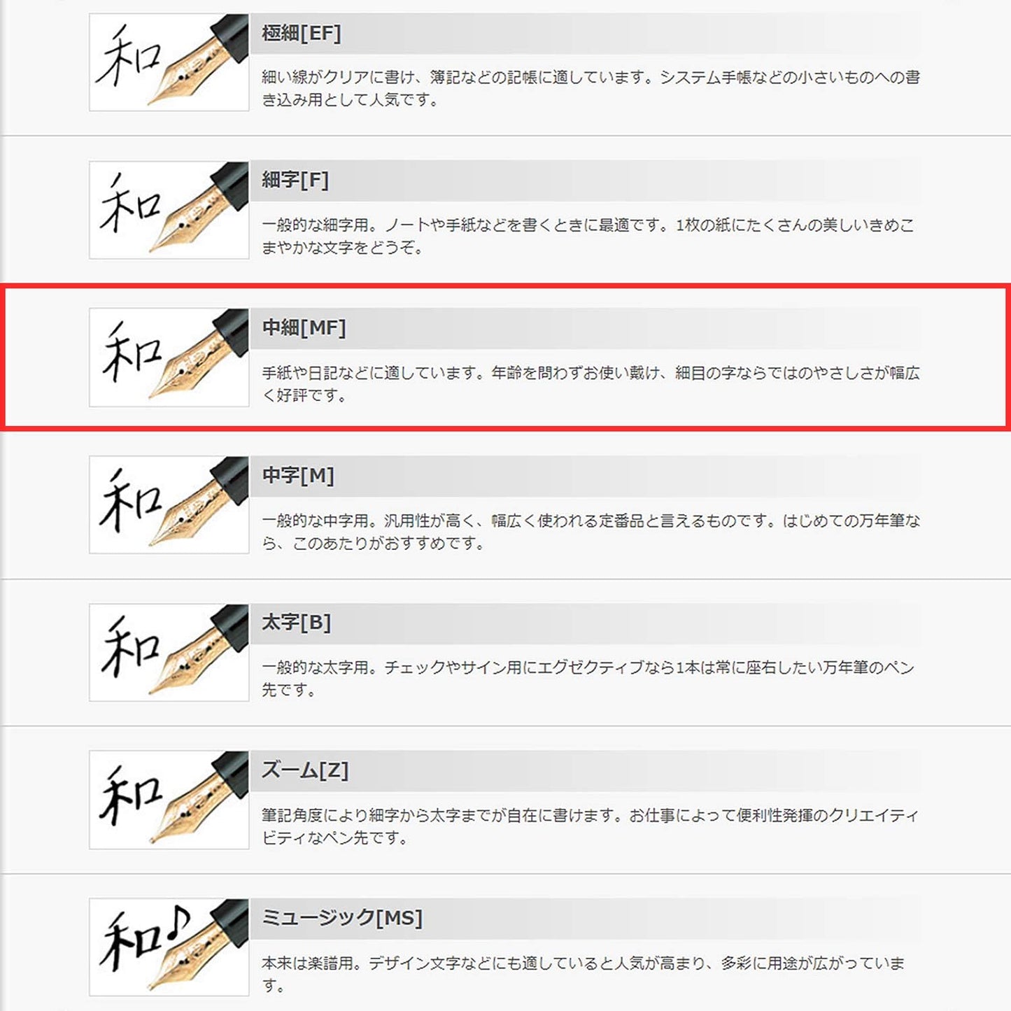 Sailor Pen Koshu ShirushiTsuto Kosakura in fine print (MF) 10-3051-330 side view