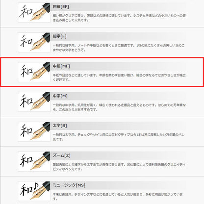 Sailor Pen Koshu ShirushiTsuto Kosakura in fine print (MF) 10-3051-330 side view
