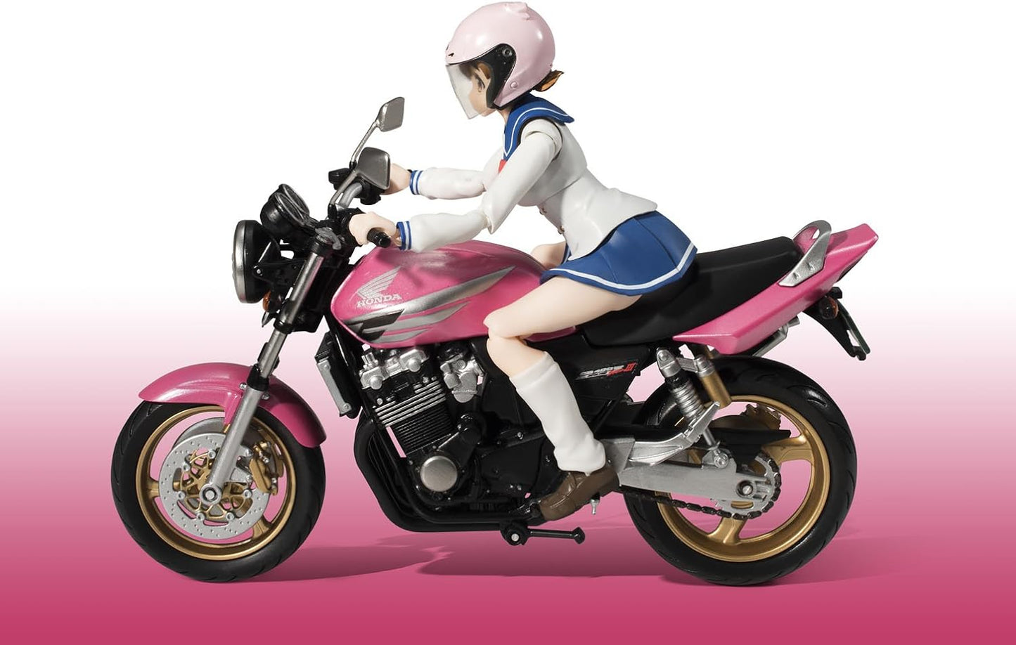 Bandai Tamashii Nations S.H. Figuarts Hane Sakura (Uniform) & CB400 Super Four "Bakuon!!" Action Figure