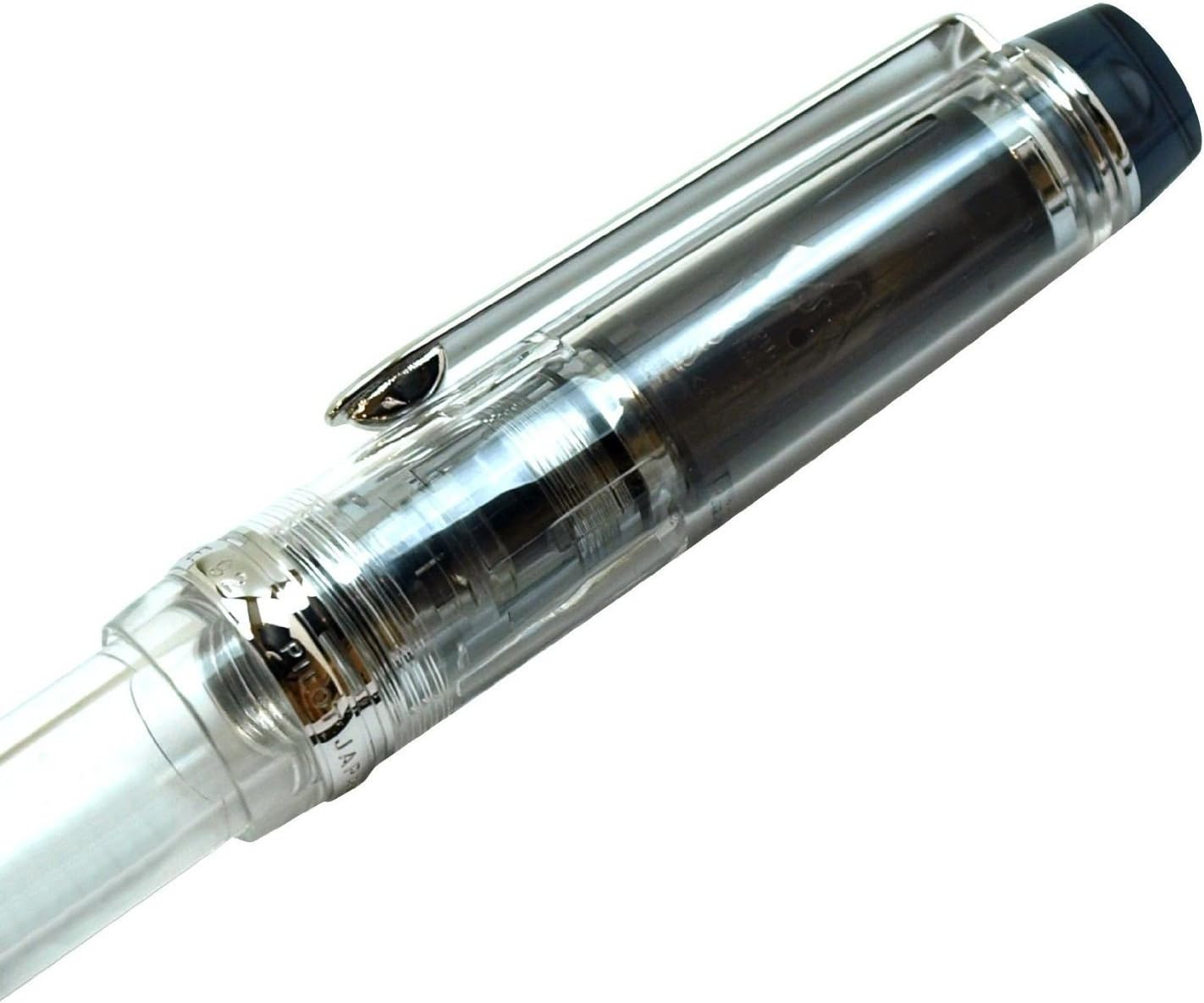 PILOT Fountain Pen Custom Heritage 92, Clear Body, FM-Nib (FKVH-15SRS-NC-FM) front view