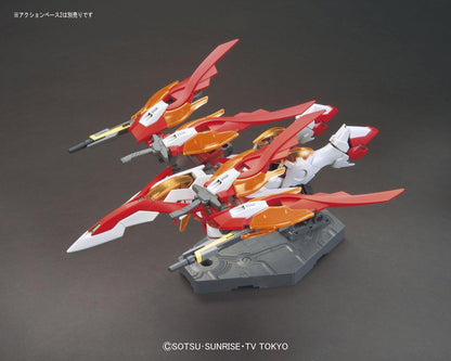 BANDAI Hobby HGBF Wing Gundam Zero Flame (Honoo) Gundam Build Fighters Model Kit, 1/144 Scale