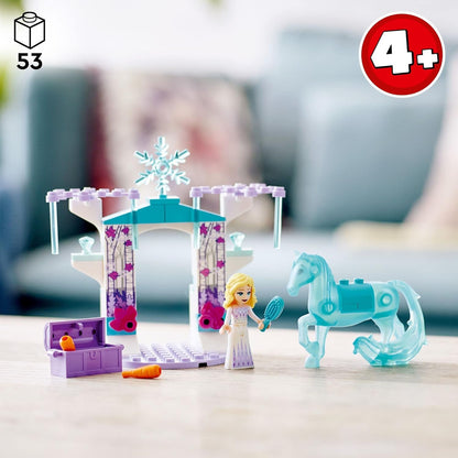 LEGO 43209 Disney Elsa and The Ice Stable Nokia Frozen Buildable Toy with Mini Dolls and Horse Figure