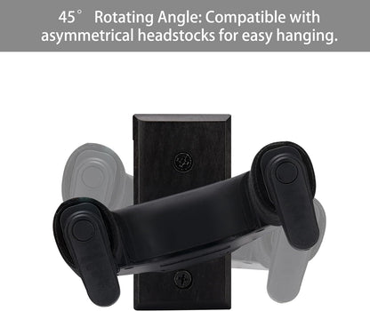Sondery Guitar Wall Mount Hanger, Auto Lock and Adjustable Hook Holder for Acoustic and Electric Guitar, Ukulele, Bass, Banjo and Mandolin