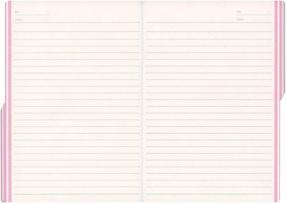 Kokuyo Campus Paracuruno Slanted Page Notebook - A5 (5.8" X 8.3") - 24 Lines X 80 Sheets - Pink