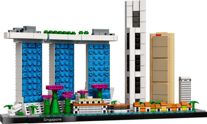 LEGO 21057 Architecture Singapore Model Building Set for Adults, Skyline Collection, Collectible Crafts Construction, Home Decor Gift Idea