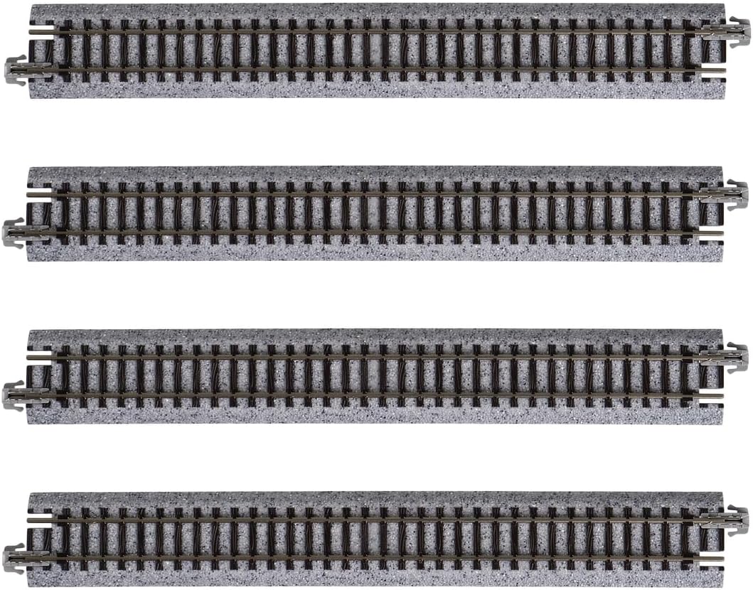 Kato N Scale Unitrack 7 5/16" 186mm Straight Track - 4 per package