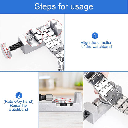 JOREST Watch Link Removal Tool Kit, Watch Band Tool for Watch Repair, Bracelet Adjustment, Replacement and Resizing, Watch Strap Link Remover, with 10 Spring Bars, 10 Pins, User Manual