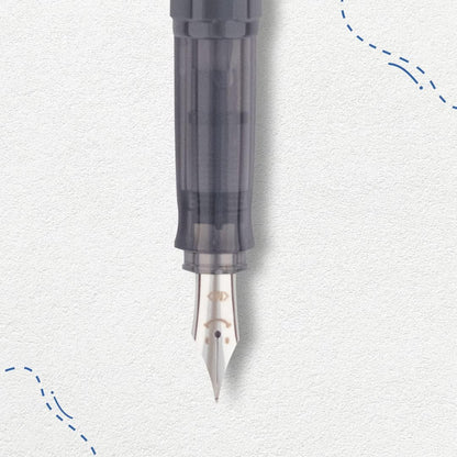 PILOT Kakuno Fountain Pen (Body - Blue, Ink - Blue) front view