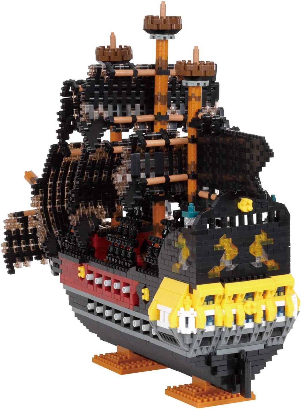 nanoblock - Pirate Ship DX, Pirates, Advanced Hobby Series Building Kit
