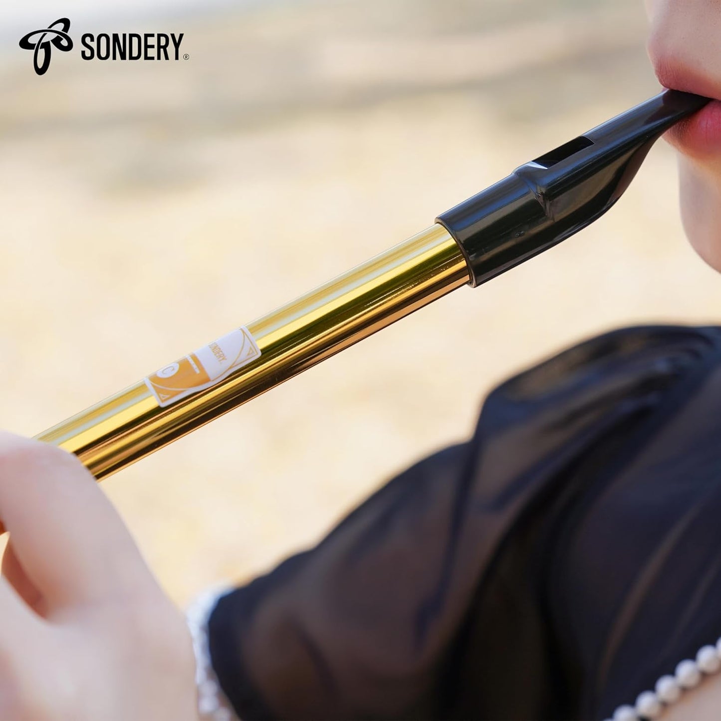 Sondery Irish Tin Whistle Key of C Made from Brass A Bright Brass Wind Type Sound Penny Whistle