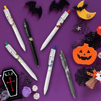 ZEBRA JJ15-WI-5C Gel Ballpoint Pen, Sarasa Clip, 0.02 inches (0.5 mm), Witch Pattern, Set of 5 Colors