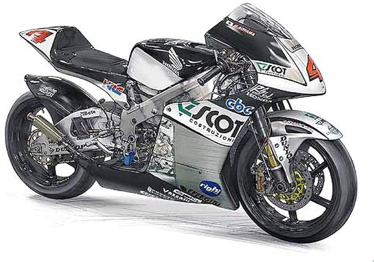 Hasegawa 1:12 Scale Scot Racing Team Honda RS250RW Model Kit
