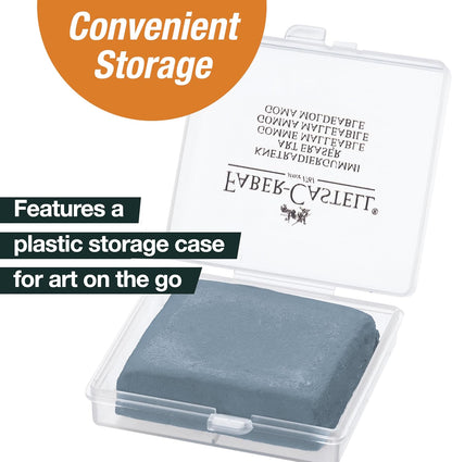 Faber-Castell Kneaded Eraser with Case, Grey