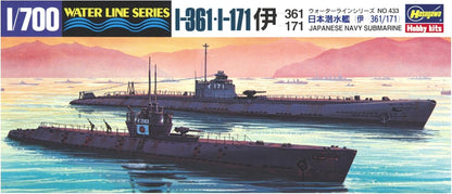 Hasegawa HWL433 1:700 Scale Submarine I-361 and I-171 Model Kit