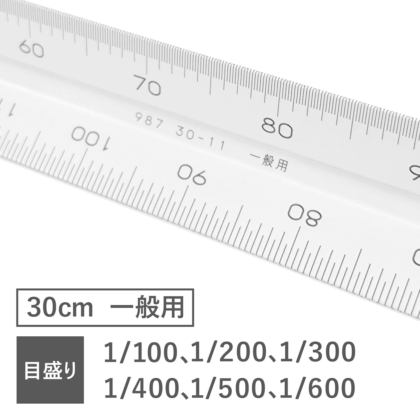 Staedtler Ruler Triangle Scale Aluminum General 987 30-11