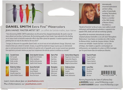 DANIEL SMITH Watercolor, 5ml tubes, Jean Haines Master Artist Set 10 Watercolor Tubes (total 10 pieces) 285610223, 0.17 Fl Oz (Pack of 10)