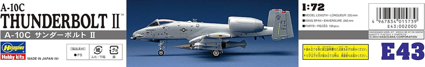 Hasegawa 1:72 Scale A-10C Thunderbolt II Model Kit