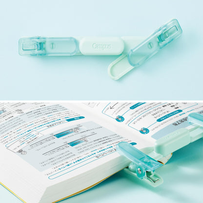 Kokuyo Campus AMBC-H01G Bookclip, Portable Like a Pen, Green