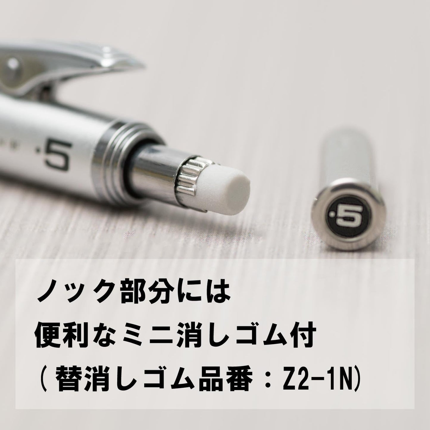 Pentel Packaged Graph Gear 1000 Automatic Drafting Pencil, 0.5mm, Grey Accents, 1 Pencil (XPG1015)