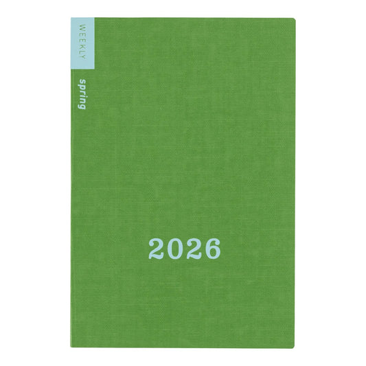 Japanese Notebook ? Nihonichi Weekly Notebook, 2026, Spring From April, Notebook Accessory ? Smooth Writing Paper ? For Study & Office Notes ? Original Imported