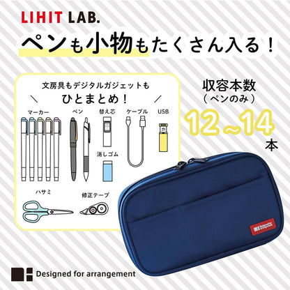 LIHIT LAB A7551-24 Pen Case, Book Type
