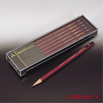 Mitsubishi Pencil pencil Unistar hexagonal Standard B dozen (12 pieces)