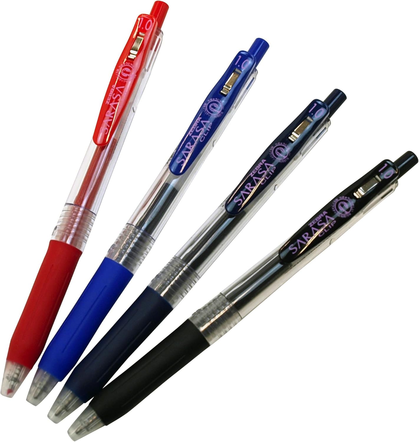 ZEBRA Sarasa Push Clip Gel Ink Pen - 1.0 mm - Red