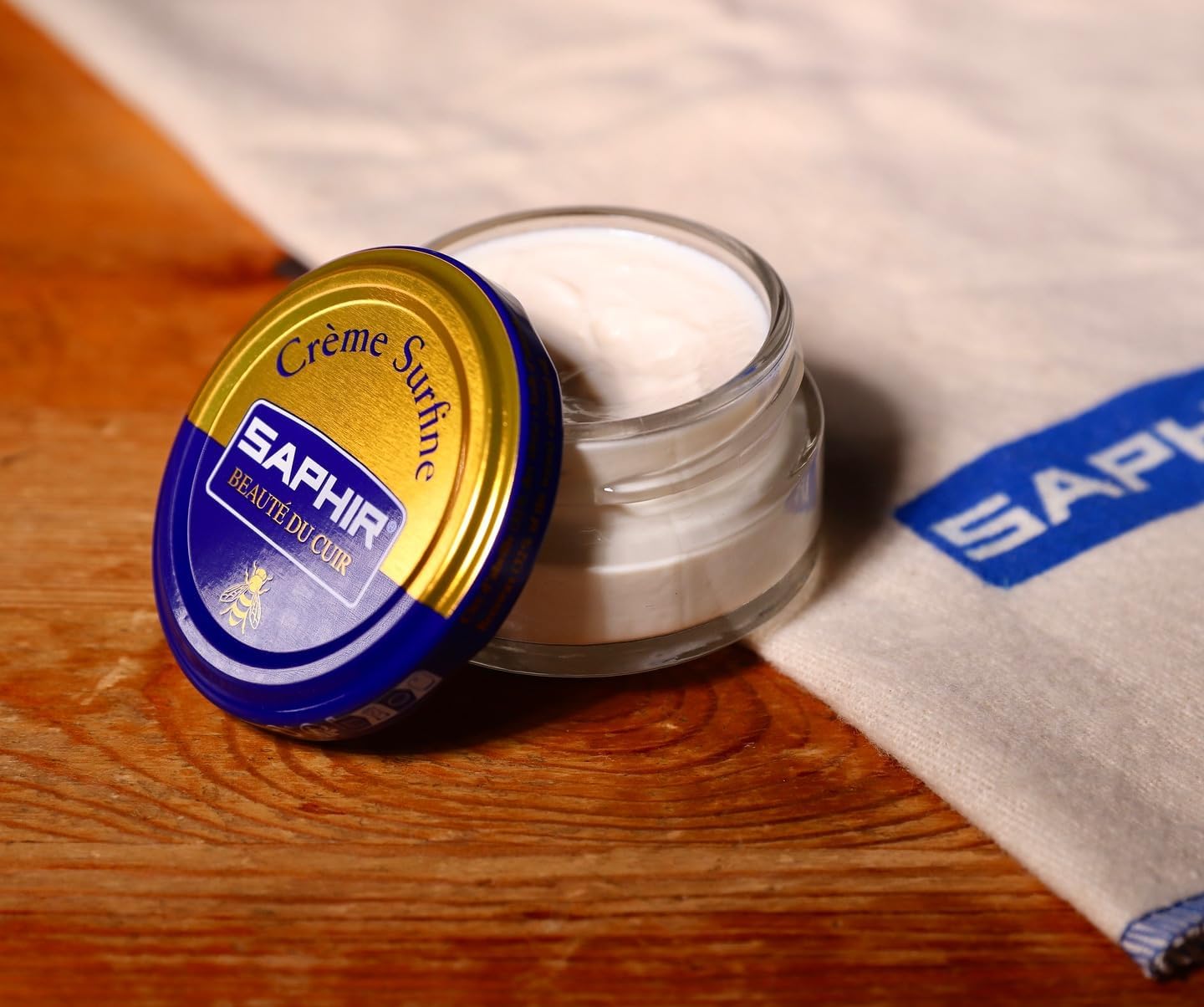 Saphir 9550032 Fine Beeswax Shoe Cream and Polish, 1.7 fl oz (50 ml)