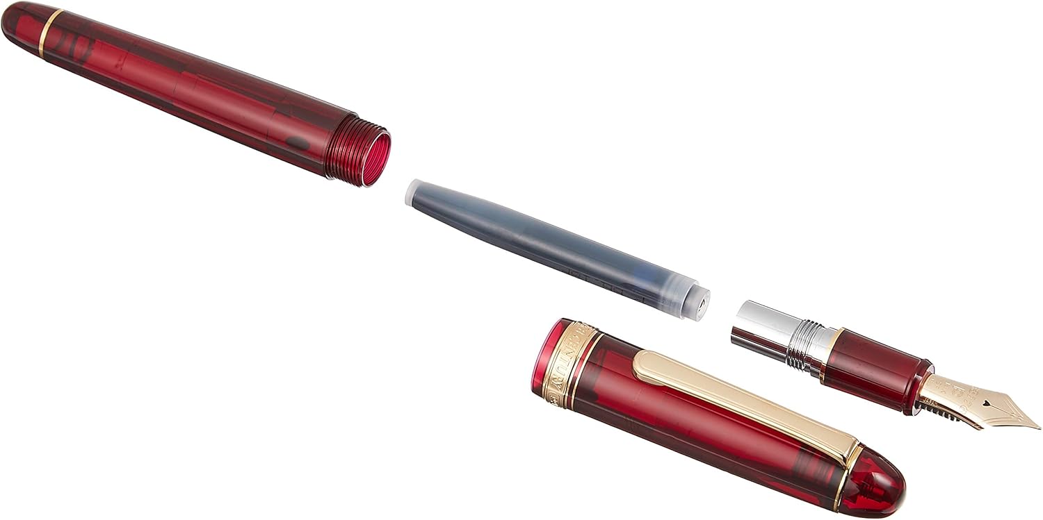 PLATINUM Fountain Pen #3776 Century Bourgogne Soft Fine PNB-13000#71-0, alternate view