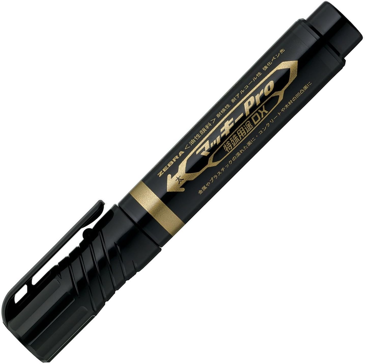 ZEBRA Mackee Pro Multi-Surface DX Marker Pen - Broad Point - Black