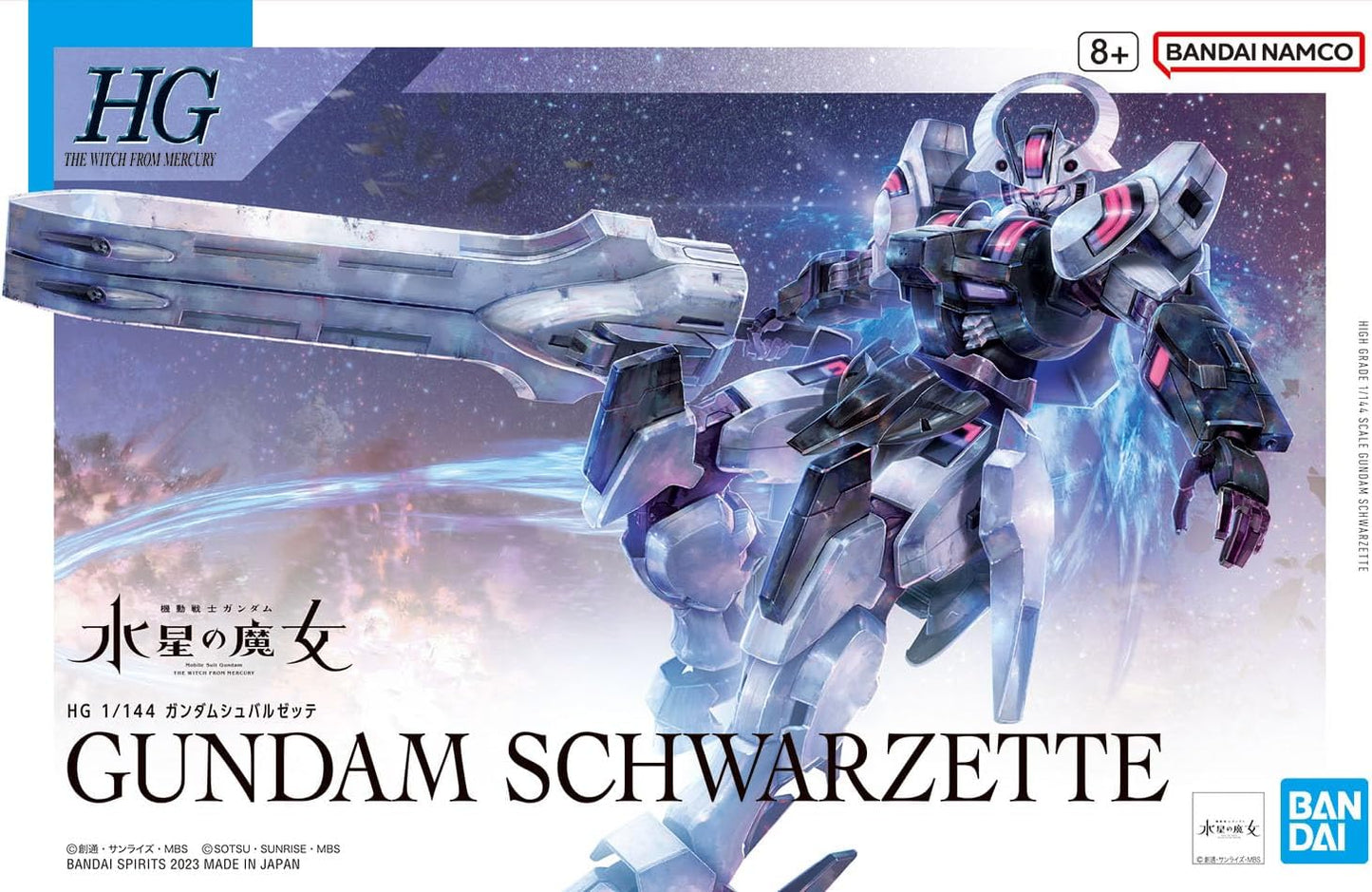 BANDAI NAMCO Entertainment Gundam The Witch from Mercury - HG 1/144 Gundam Schwarzette - Model Kit